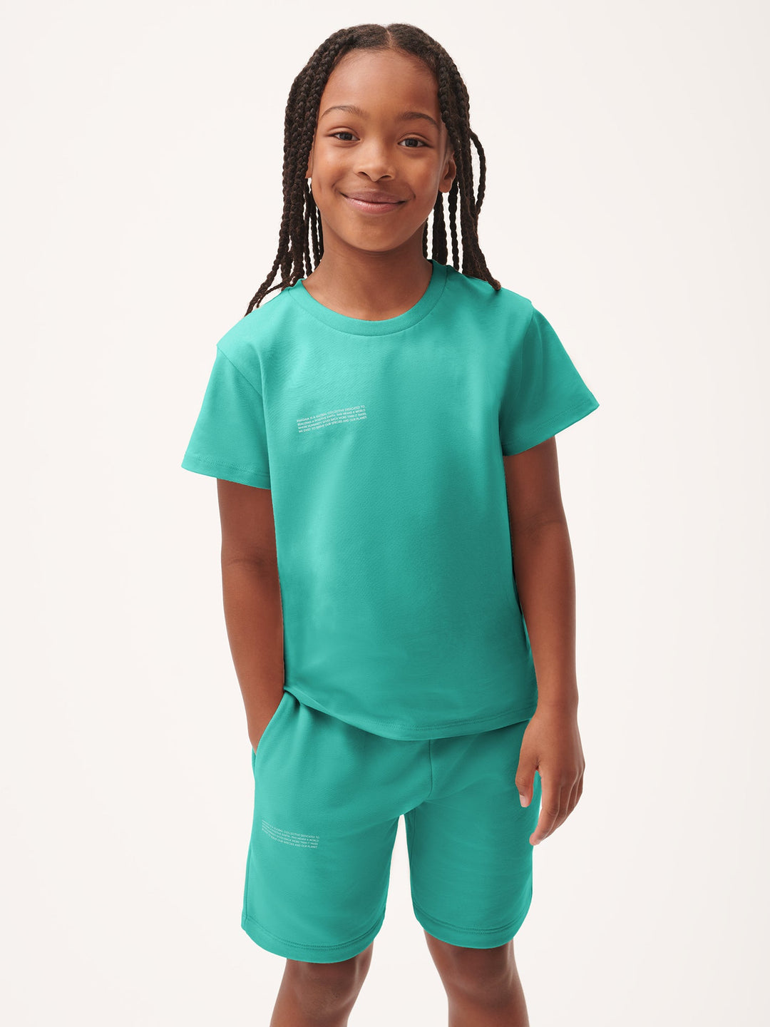 Kids' 365 Midweight T-shirt—Malachite Green