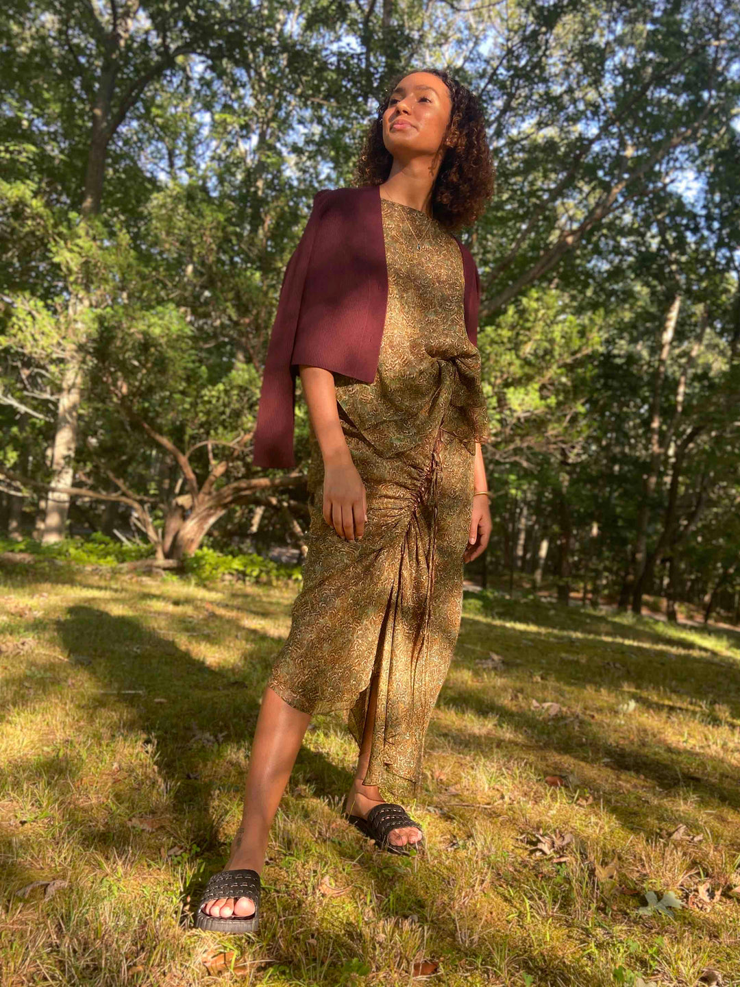 Konjit, cropped rib cardigan