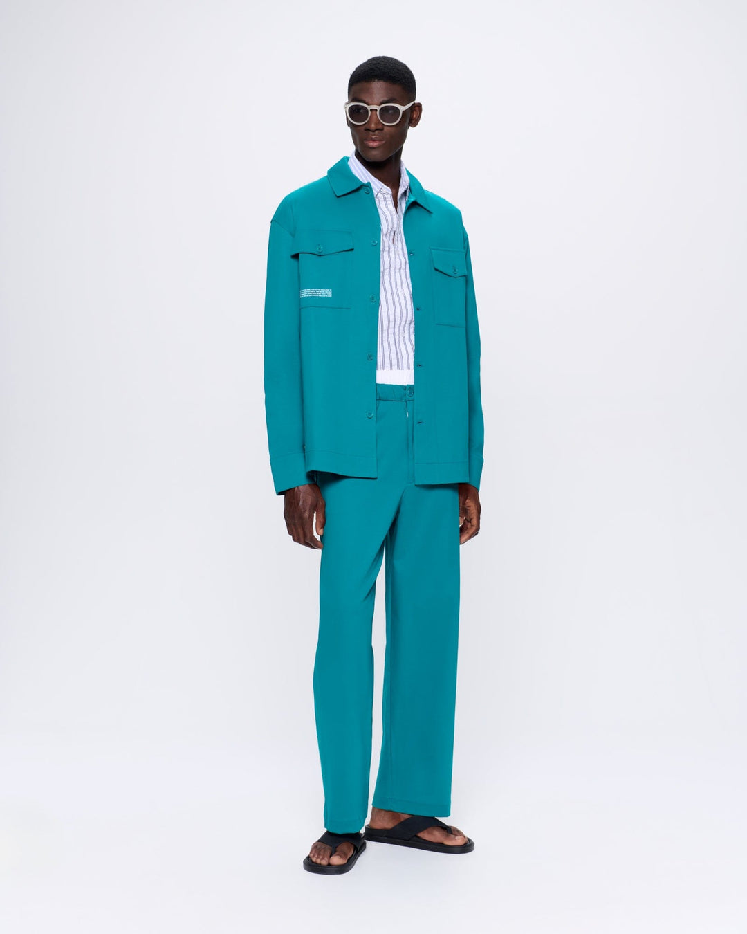 Mens Interlock Jacket—Malachite Green