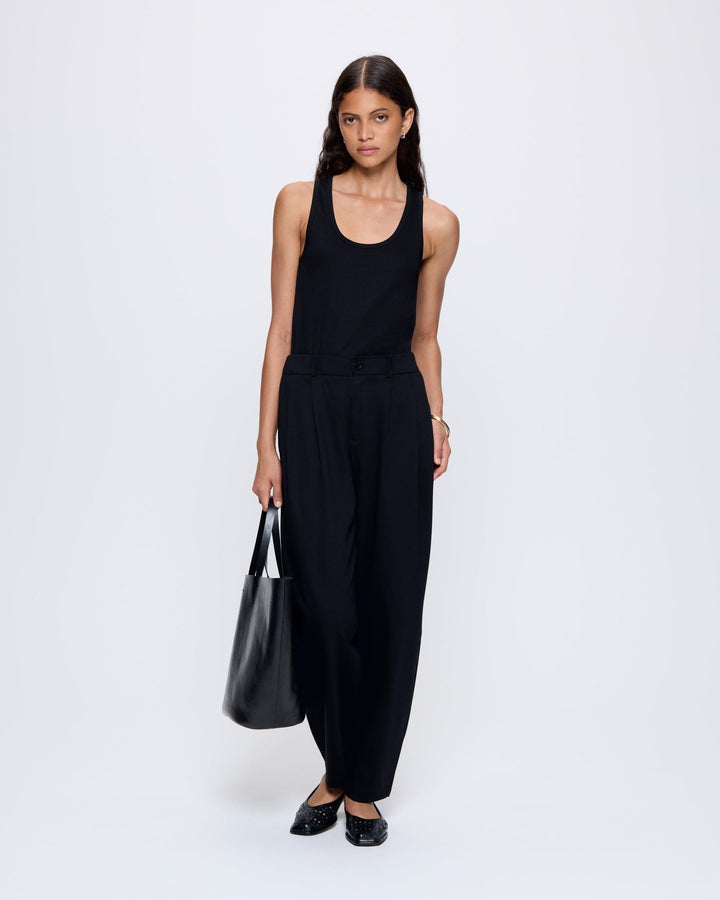 Womens  Interlock Trousers—Black