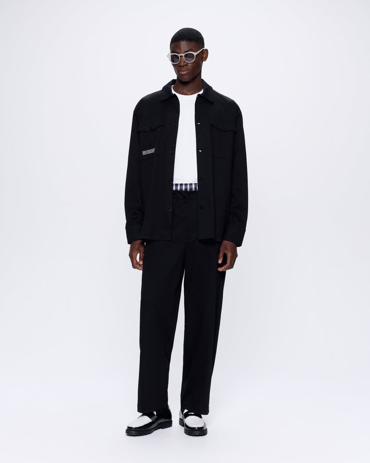 Mens Interlock Trouser—Black