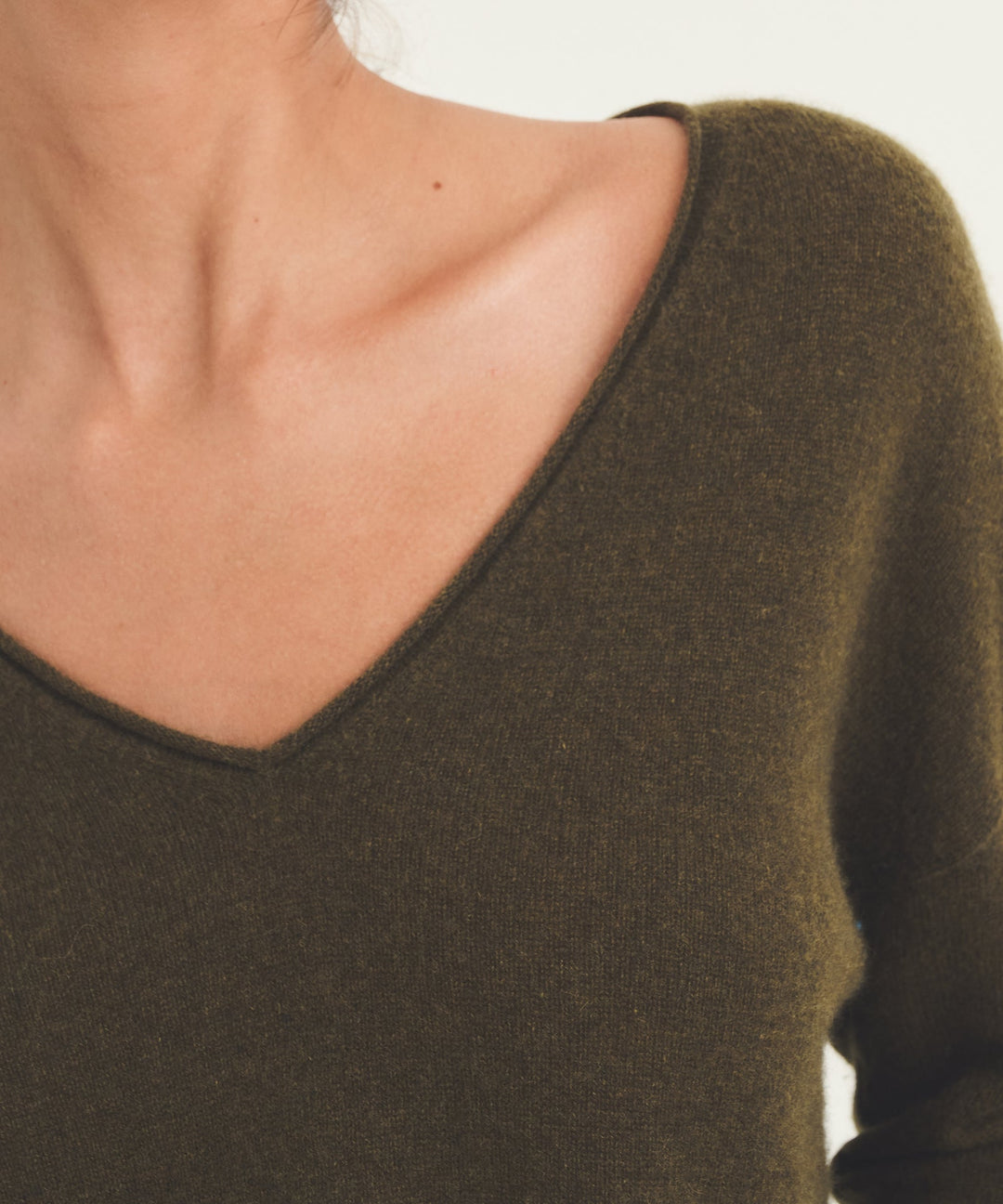 Lightweight Cashmere V-Neck Sweater