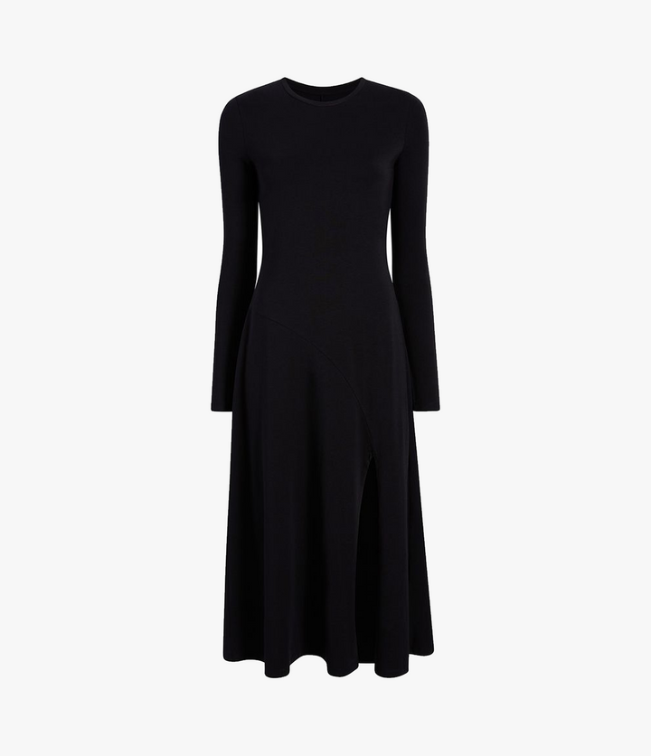 Long Sleeve Crewneck Tee Dress