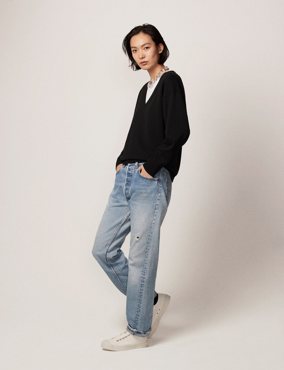 Cashmere V Neck Sweater - Resale