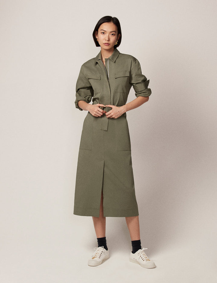 Belted Utility Dress