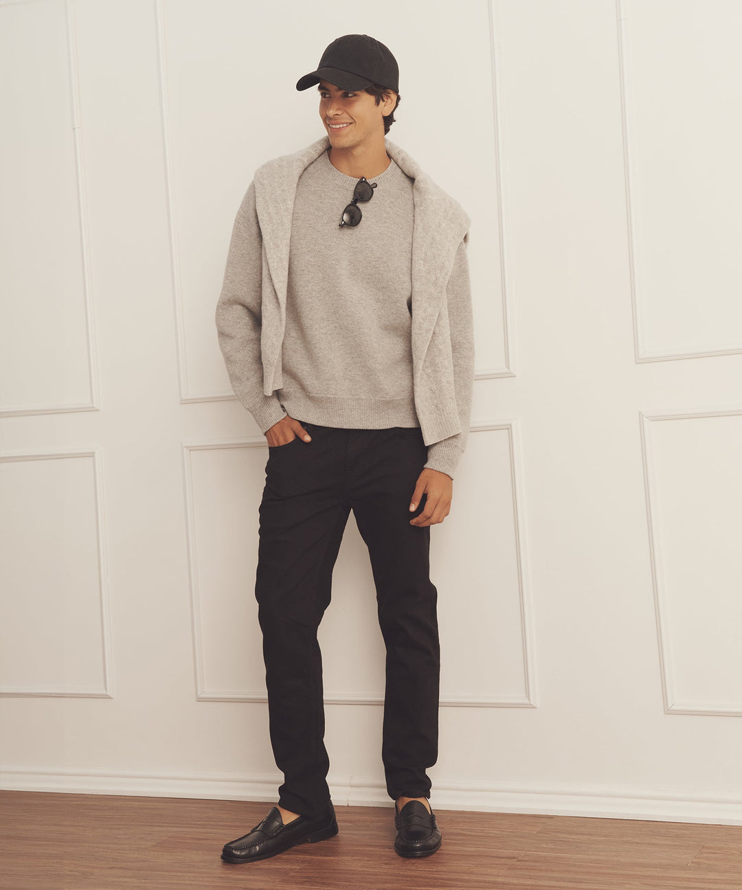 Luxe Cashmere Double Faced Crewneck