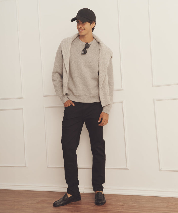 Luxe Cashmere Double Faced Crewneck