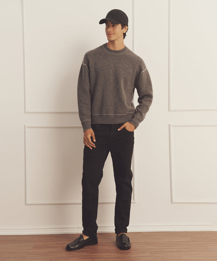 Luxe Cashmere Double Faced Crewneck