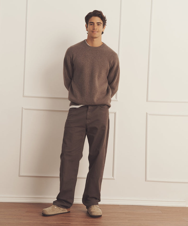 Luxe Cashmere Double Faced Crewneck
