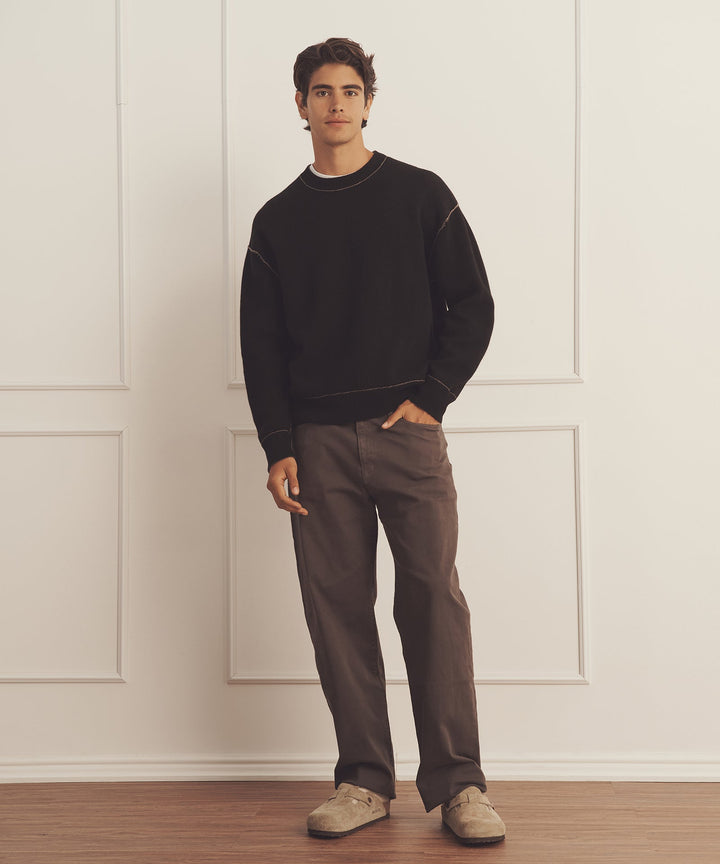 Luxe Cashmere Double Faced Crewneck