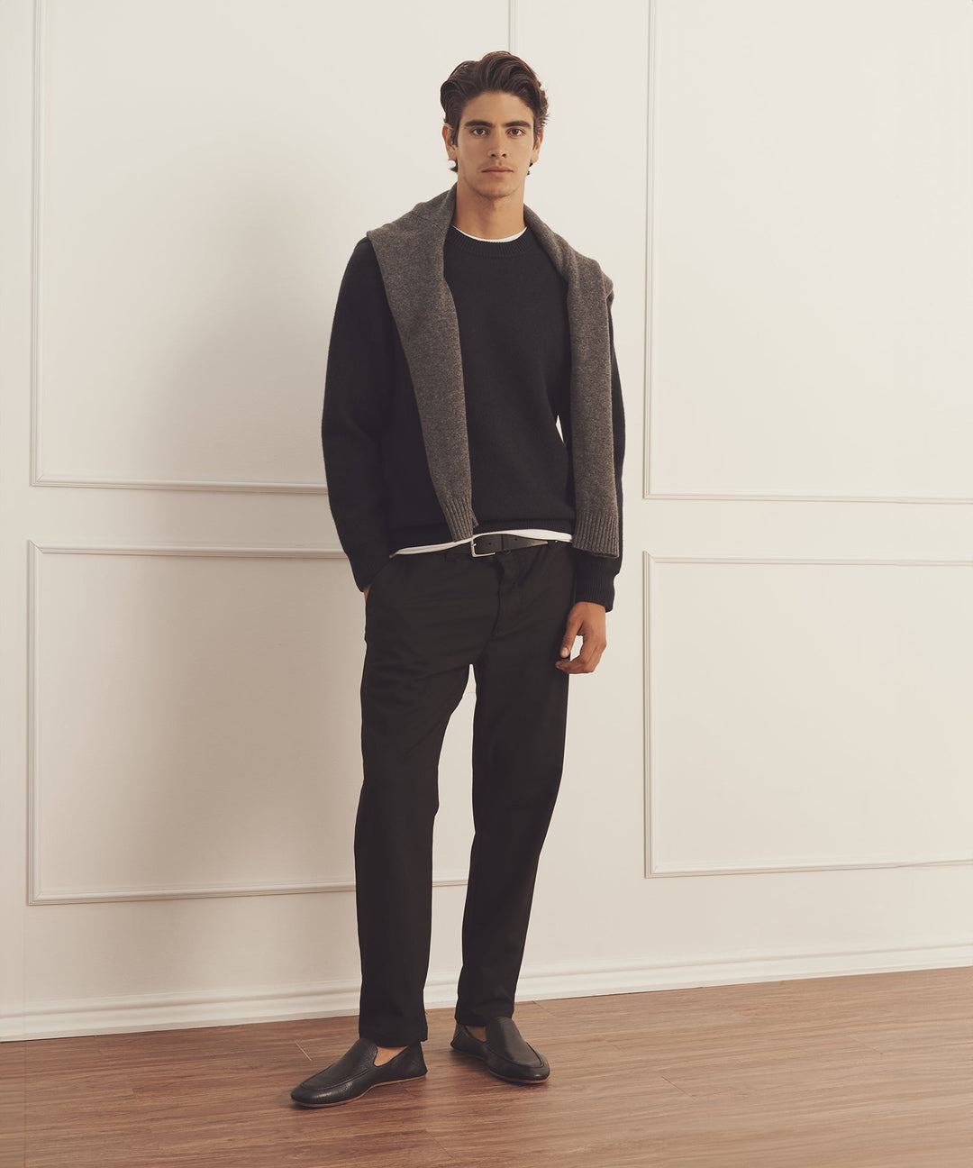 Luxe Cashmere Double Faced Crewneck