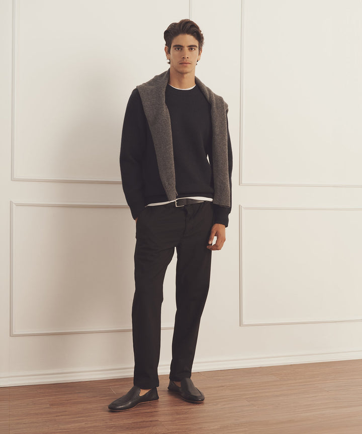 Luxe Cashmere Double Faced Crewneck