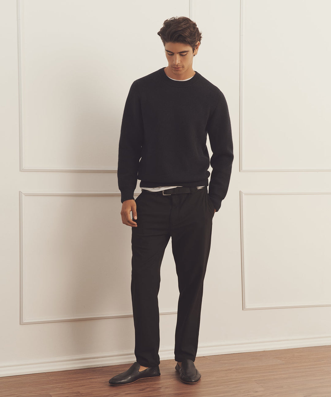 Luxe Cashmere Double Faced Crewneck