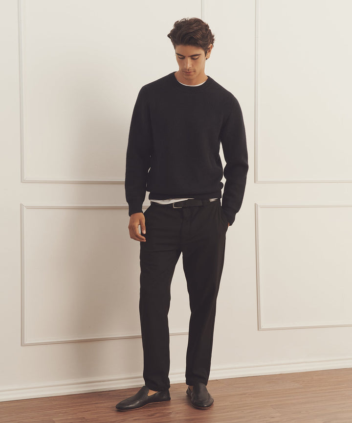 Luxe Cashmere Double Faced Crewneck