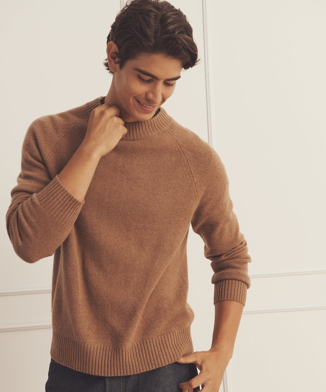 Luxe Cashmere Raglan Crewneck