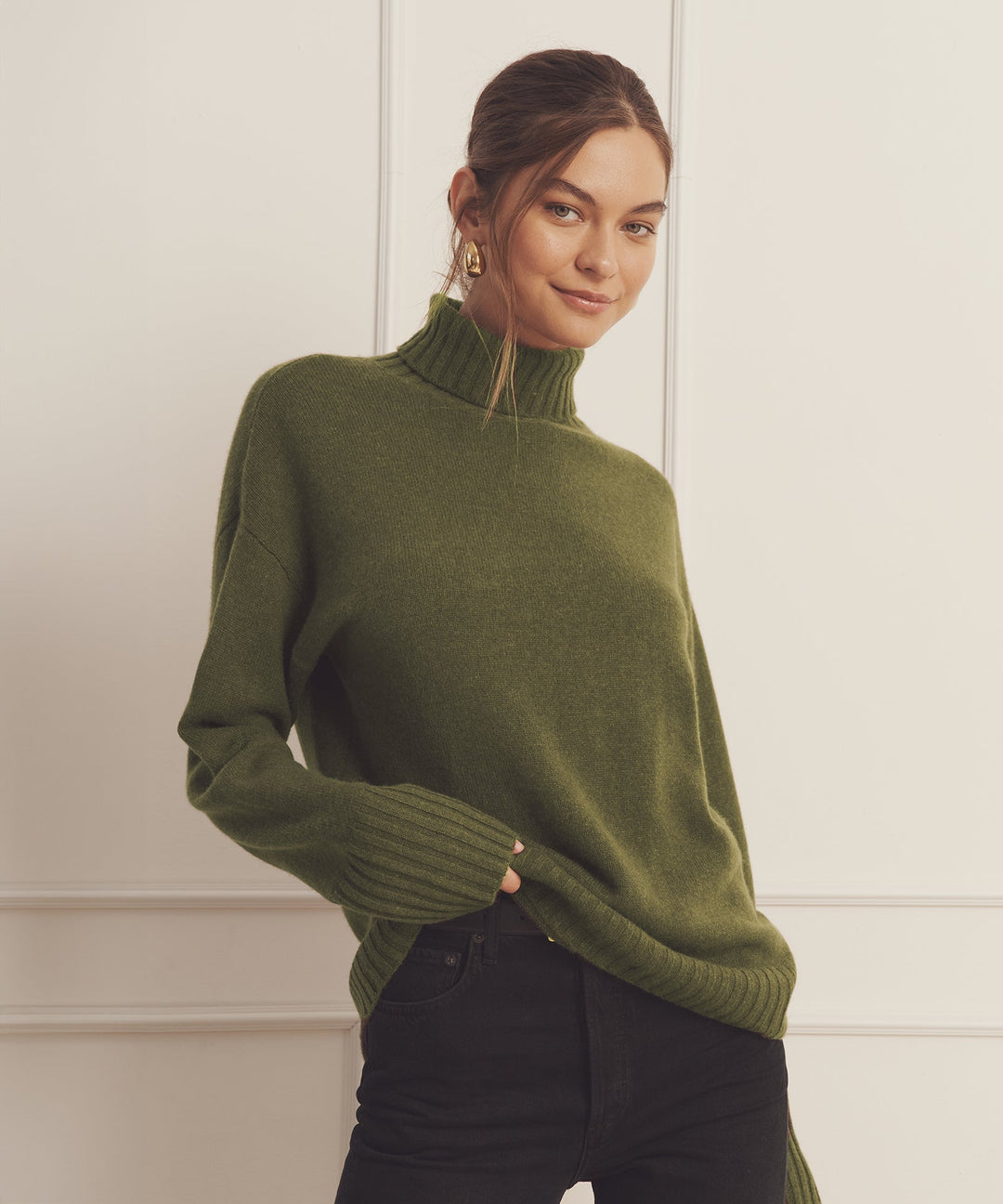 Luxe Cashmere Turtleneck Tunic