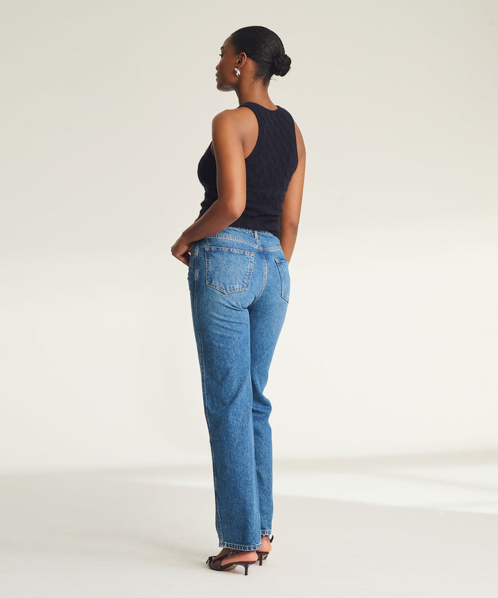 Lightweight Cashmere Cable Tank