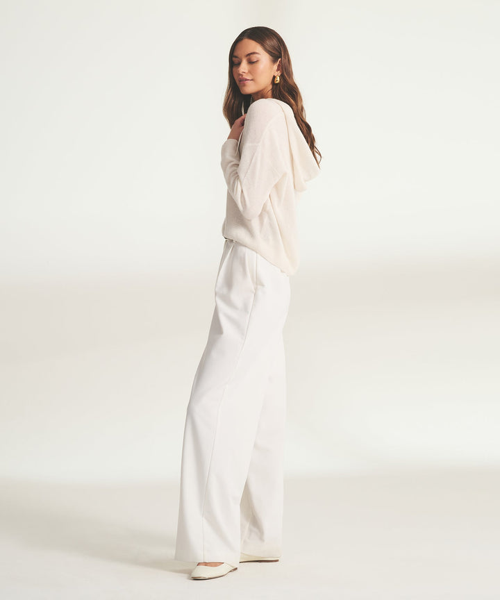 Lightweight Cashmere Open Neck Hoodie
