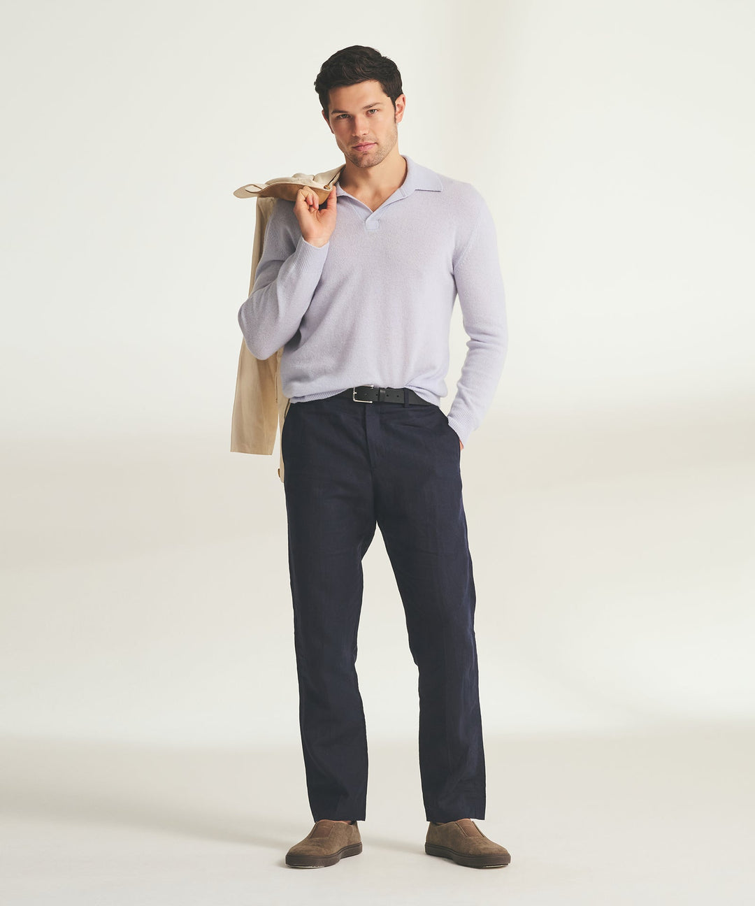 Lightweight Cashmere Relaxed Polo