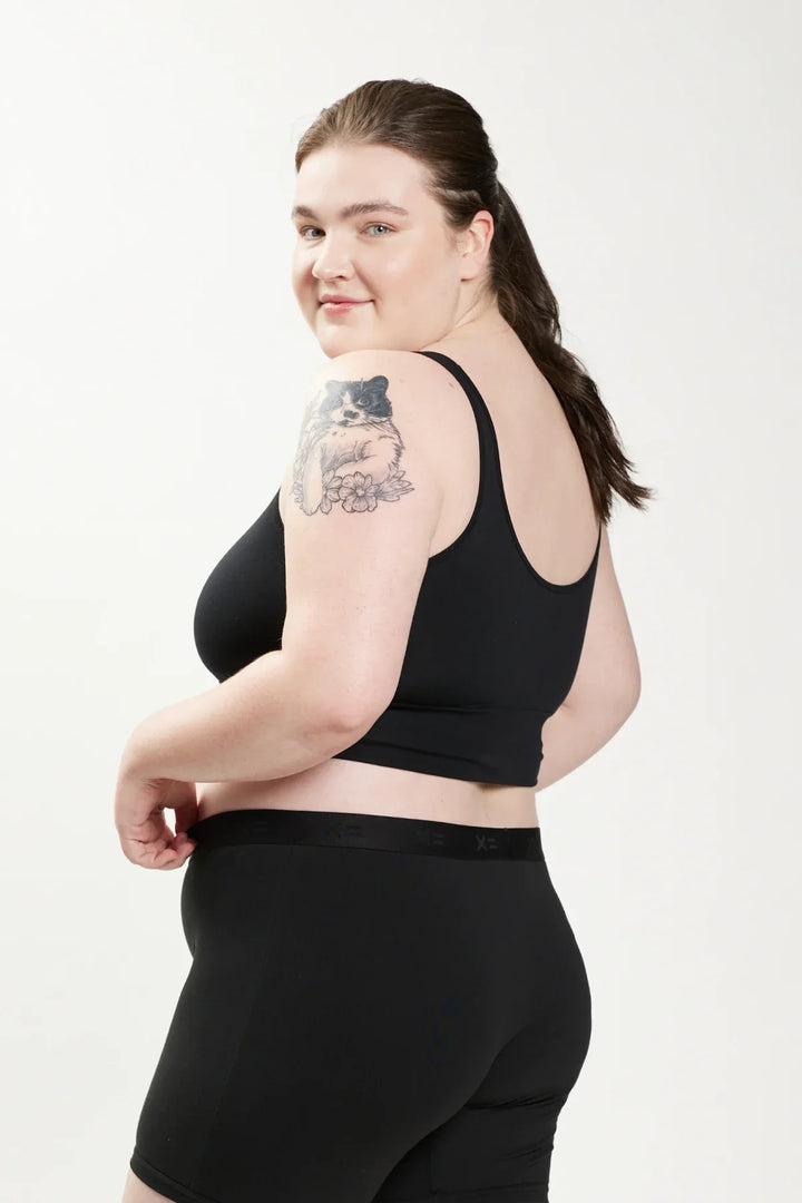 Longline Scoop Bra - White