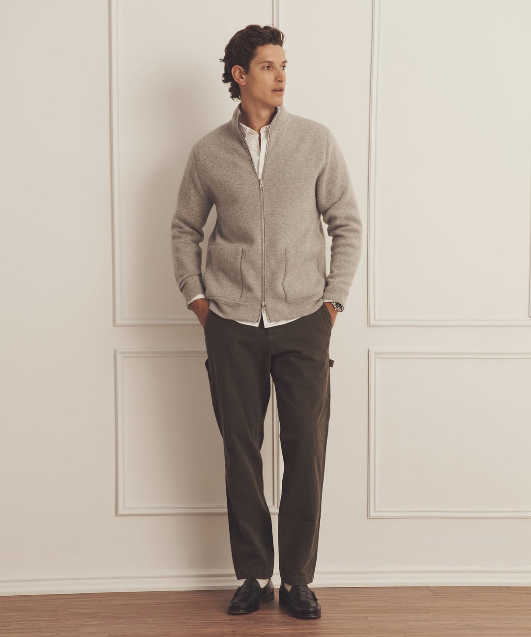 Super Luxe Cashmere Double Faced Full Zip