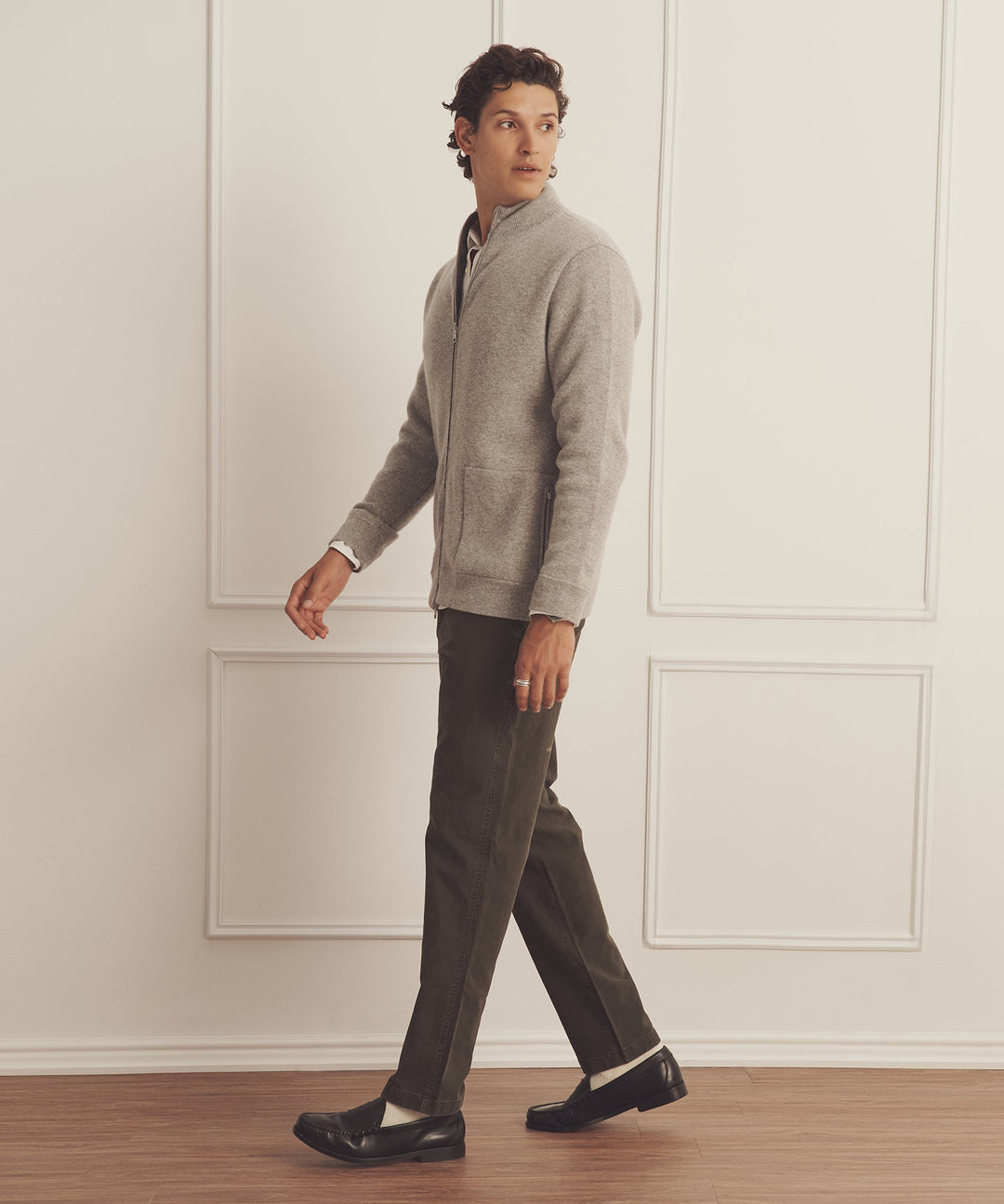 Super Luxe Cashmere Double Faced Full Zip