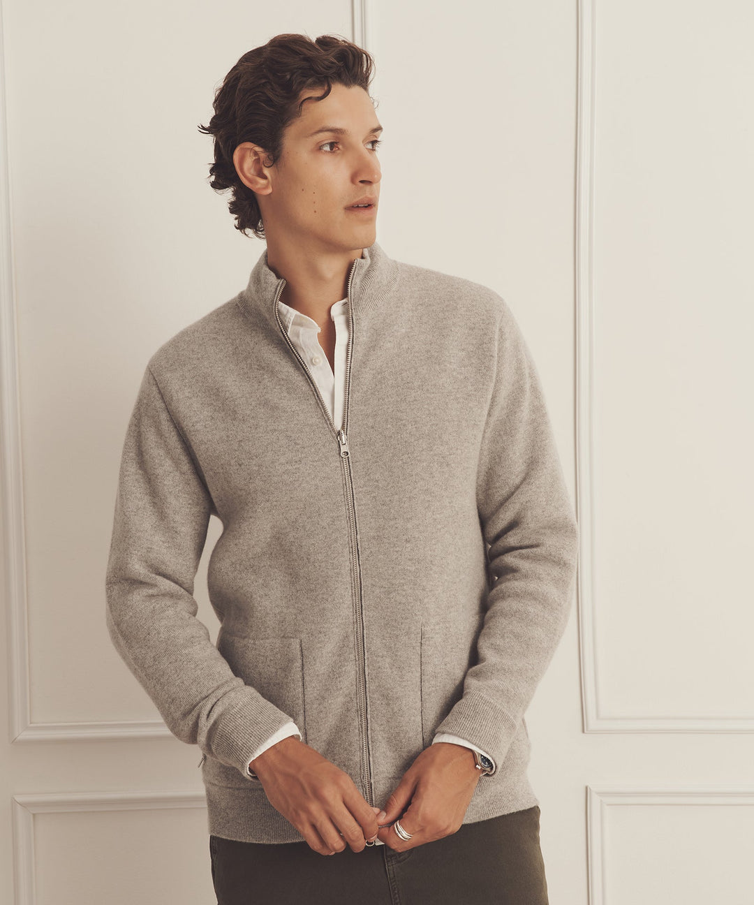 Super Luxe Cashmere Double Faced Full Zip