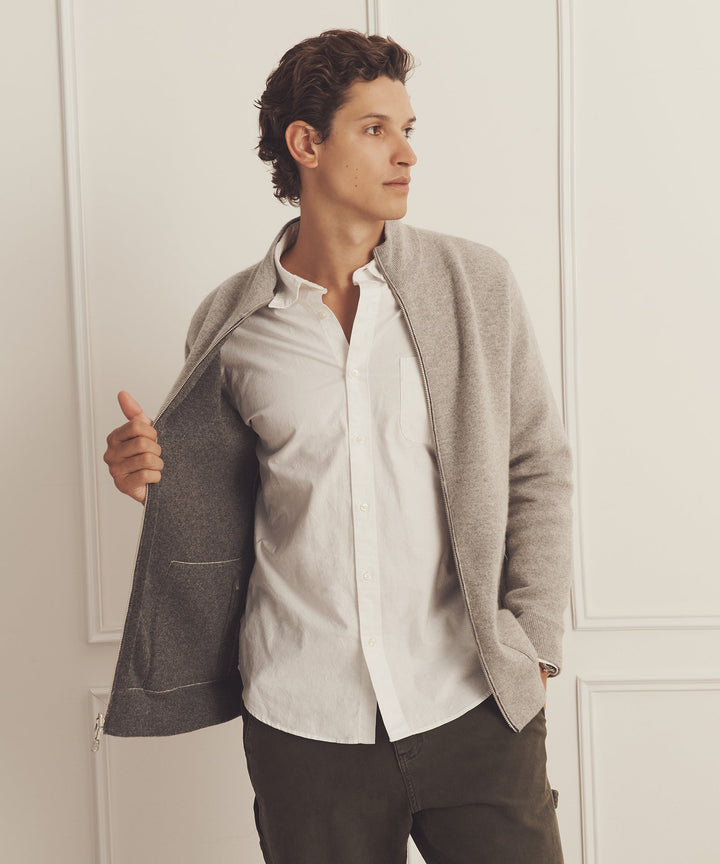 Super Luxe Cashmere Double Faced Full Zip