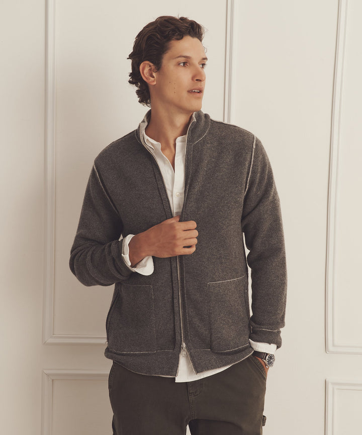 Super Luxe Cashmere Double Faced Full Zip