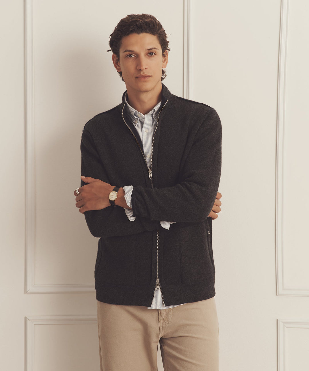 Super Luxe Cashmere Double Faced Full Zip