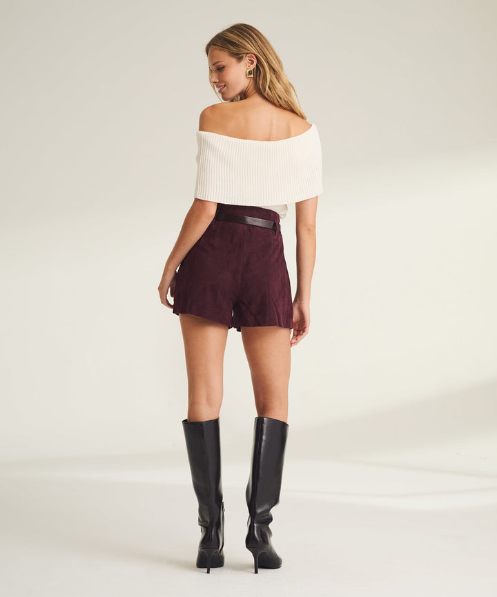 Luxe Cotton Silk Off the Shoulder Top