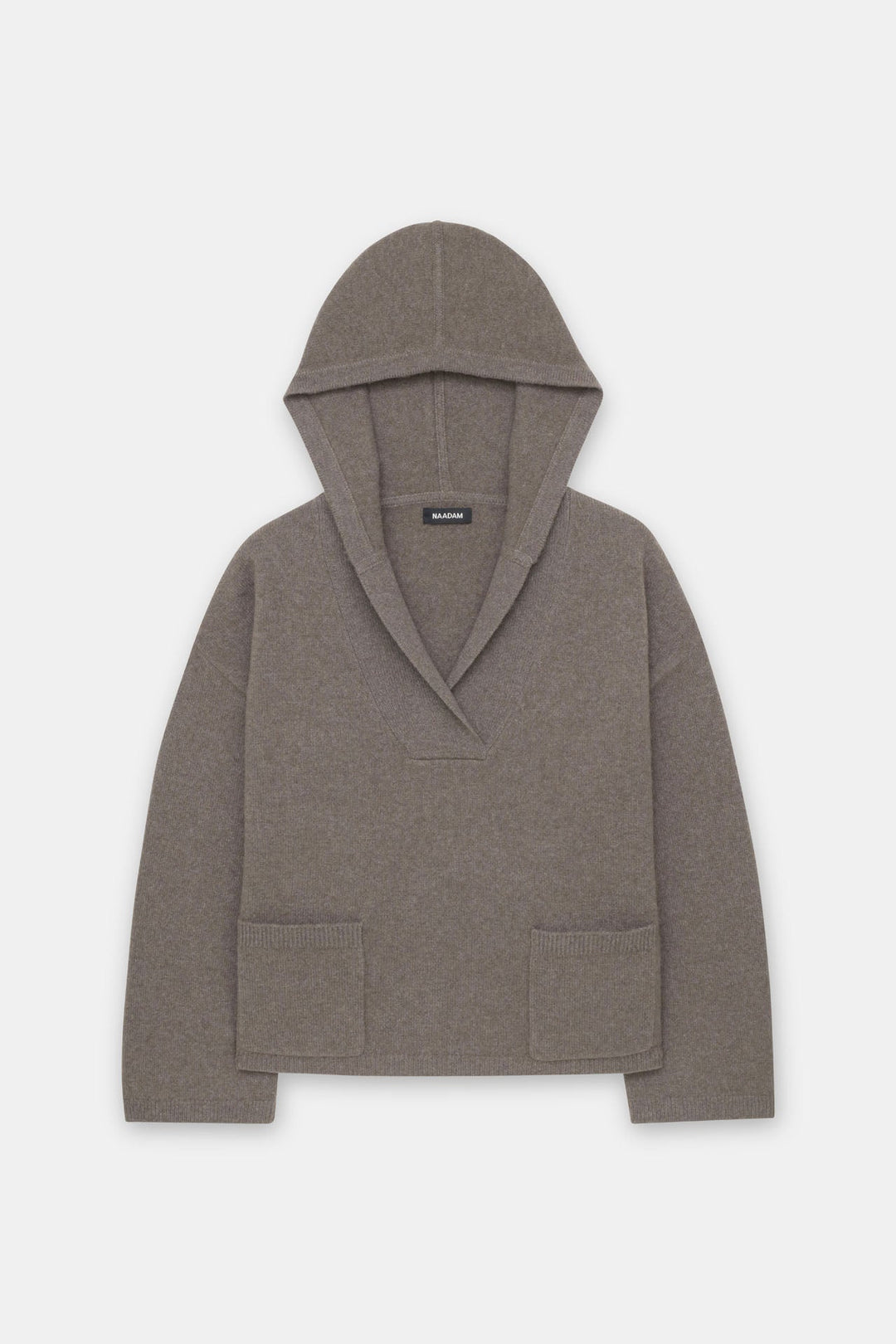 Luxe Cashmere Open Neck Hoodie