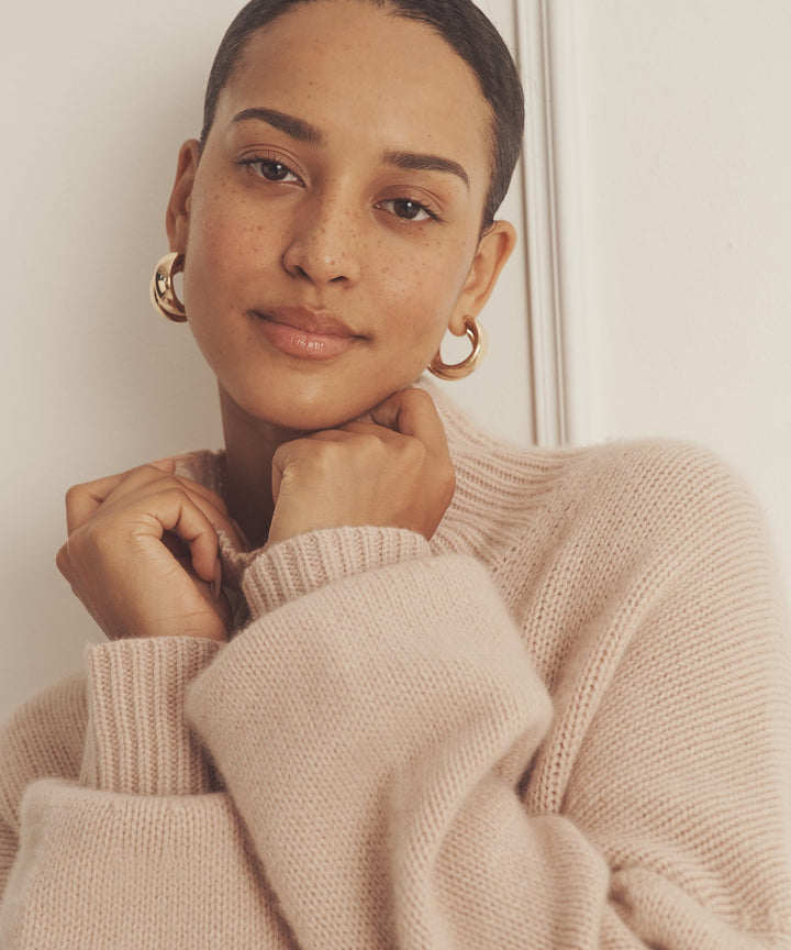 Luxe Cashmere Oversized Turtleneck