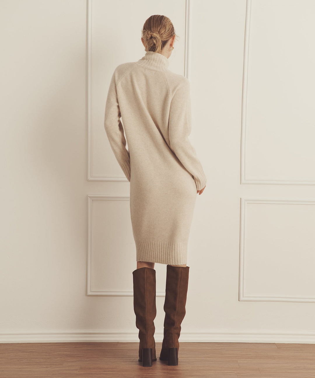 Luxe Cashmere Turtleneck Dress