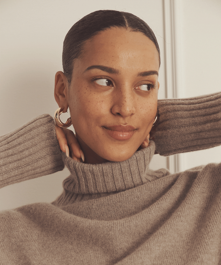 Luxe Cashmere Turtleneck Tunic