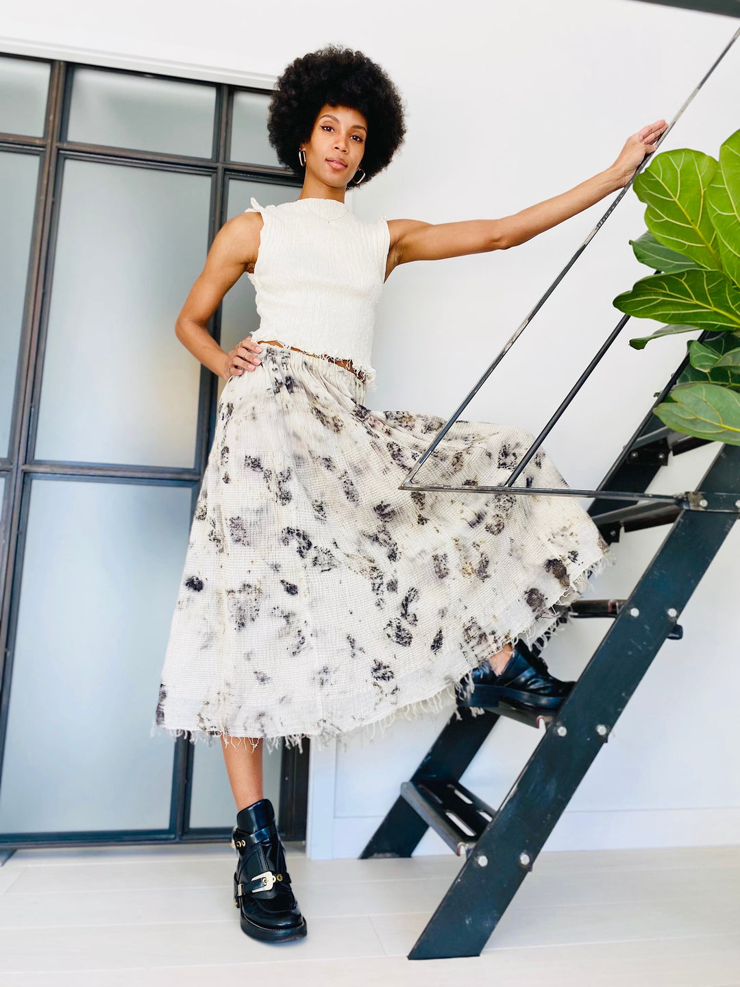 Maaza Botanical printed skirt