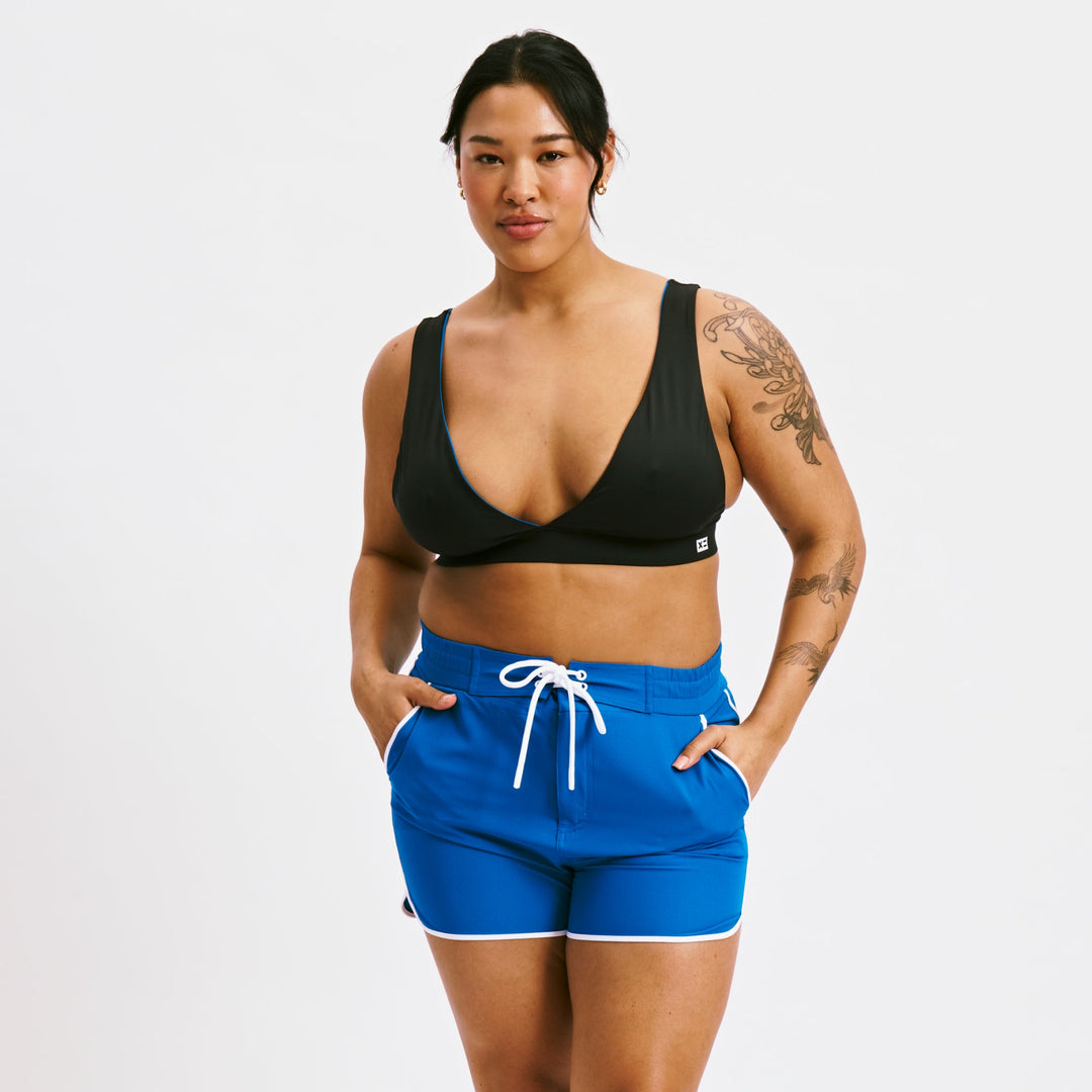 Swim Reversible Plunge Top - Making Waves