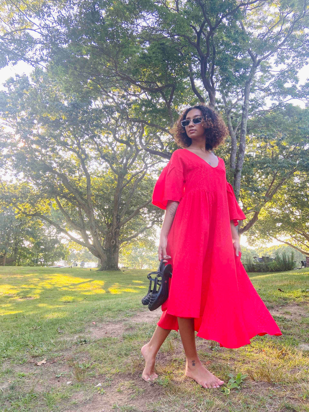 Mante, Bell sleeve dress