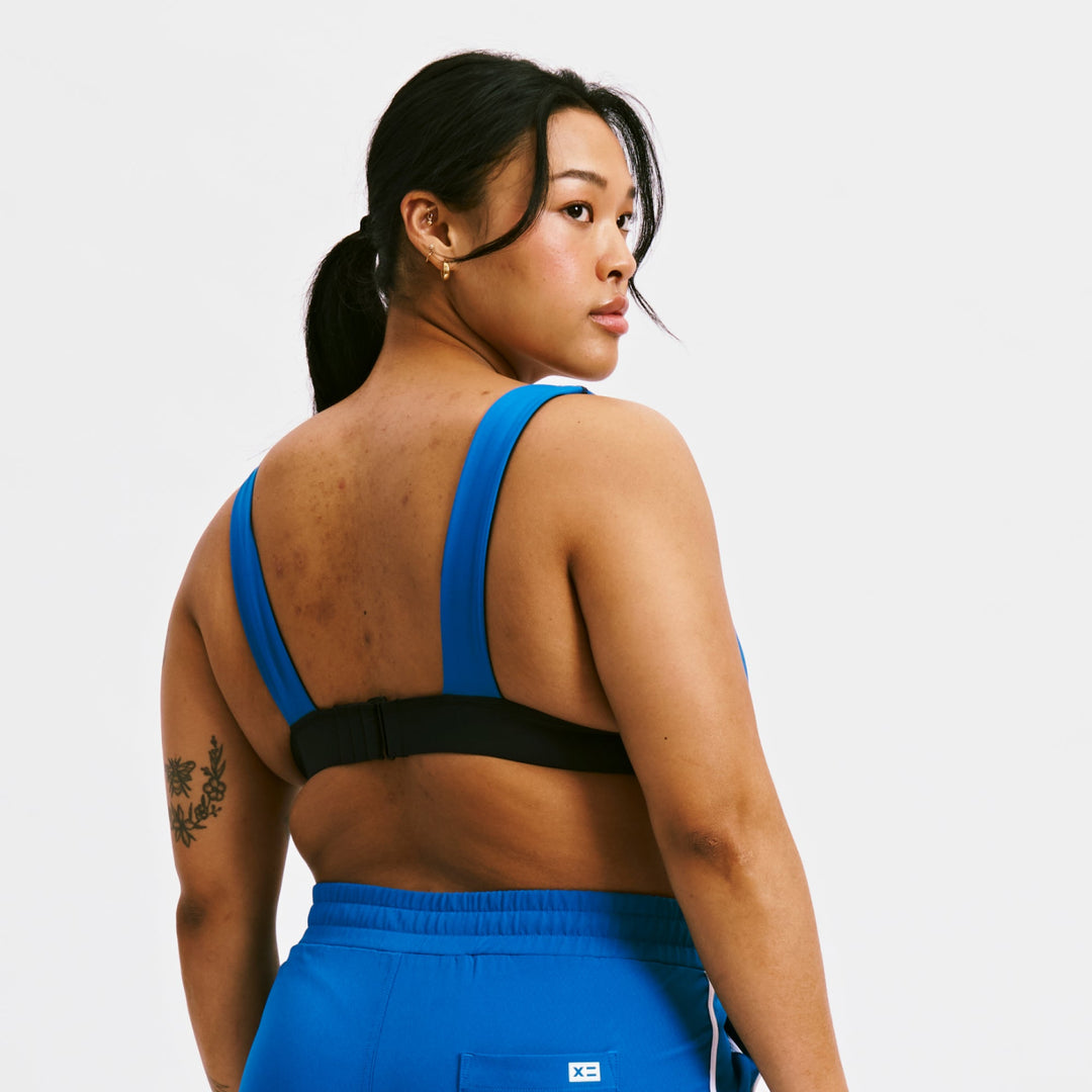 Swim Reversible Plunge Top - Marina Blue
