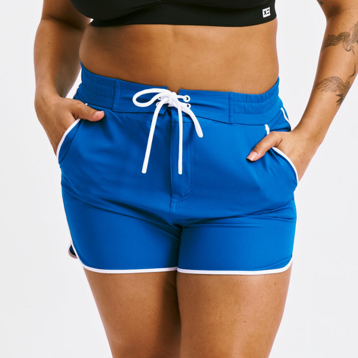 Swim 2.5" High Waisted Board Shortie - Marina Blue