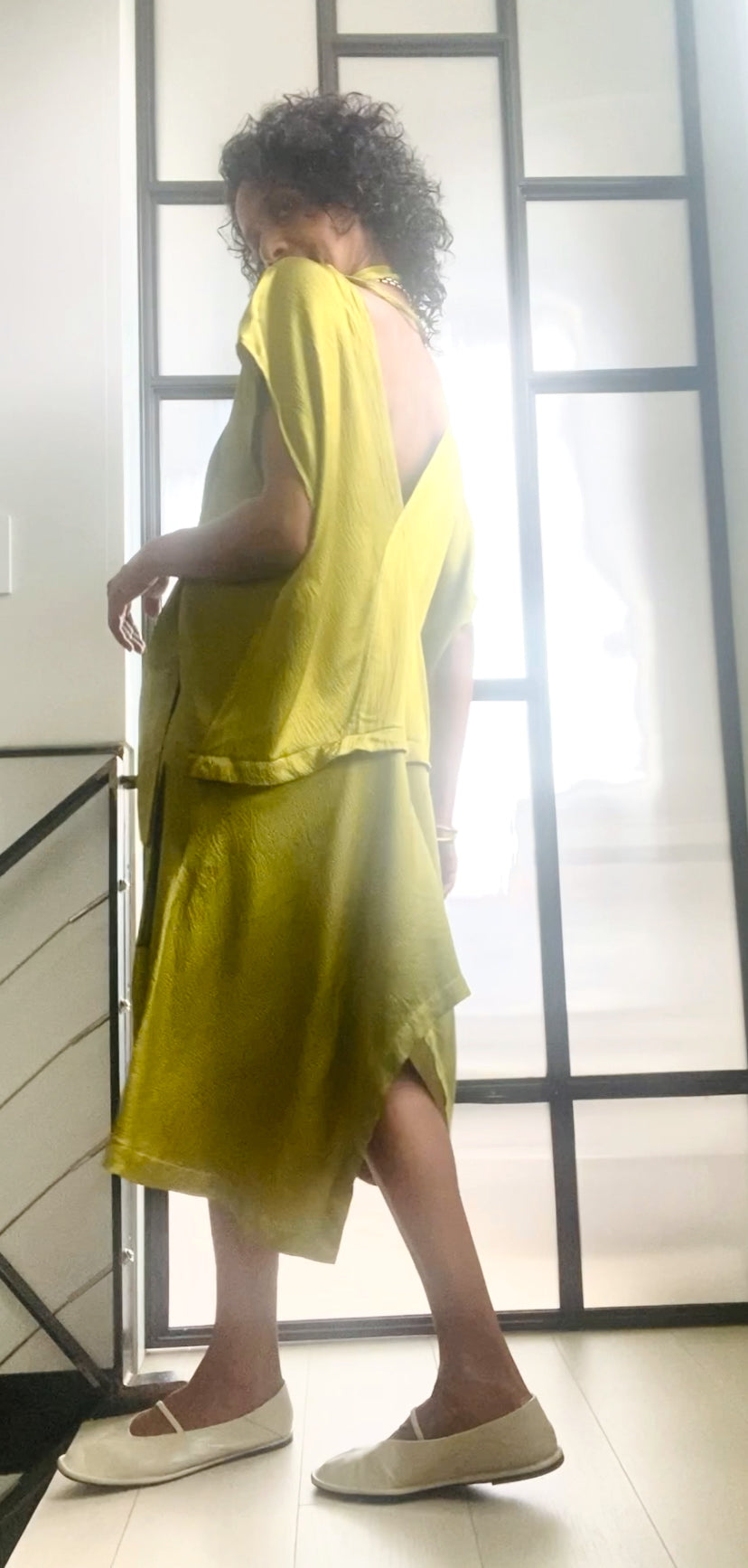 Mebrat Botanical Silk dress