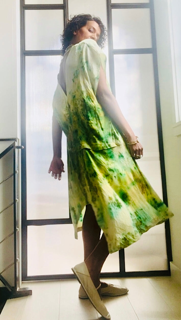 Mebrat Botanical Silk dress