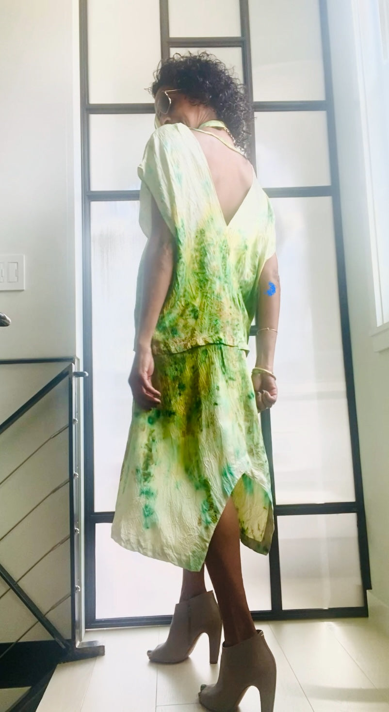 Mebrat Botanical Silk dress