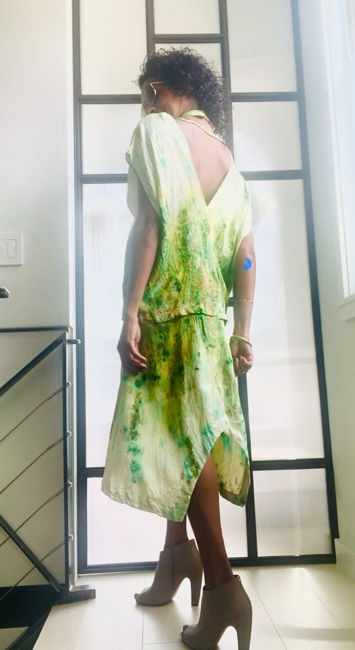 Mebrat Botanical Silk dress