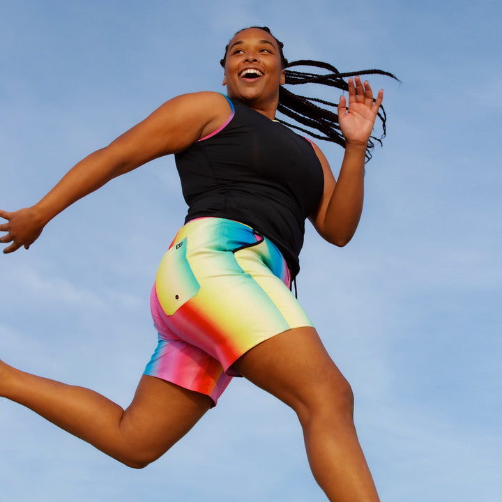 Swim 7" Heritage Board Shorts - Melting Rainbow