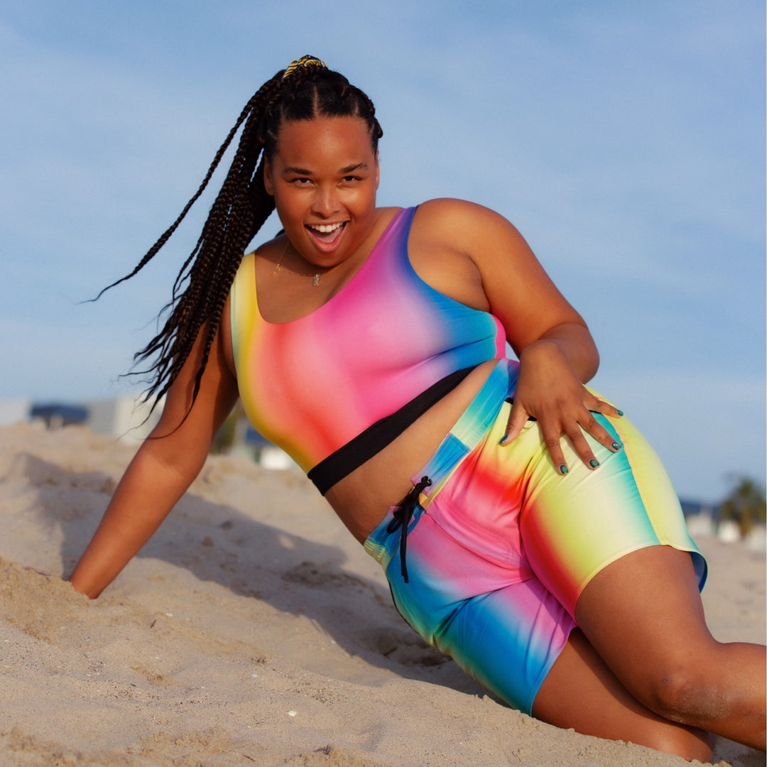Swim 7" Heritage Board Shorts - Melting Rainbow