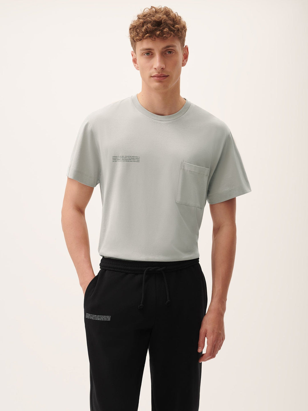 Mens 365 Lightweight Pocket T-Shirt—Stone