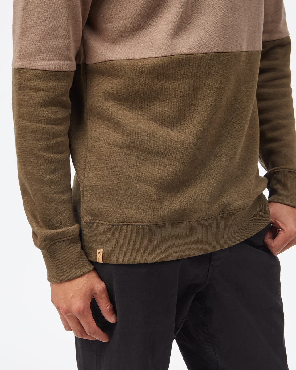 TreeFleece Blocked Classic Crew