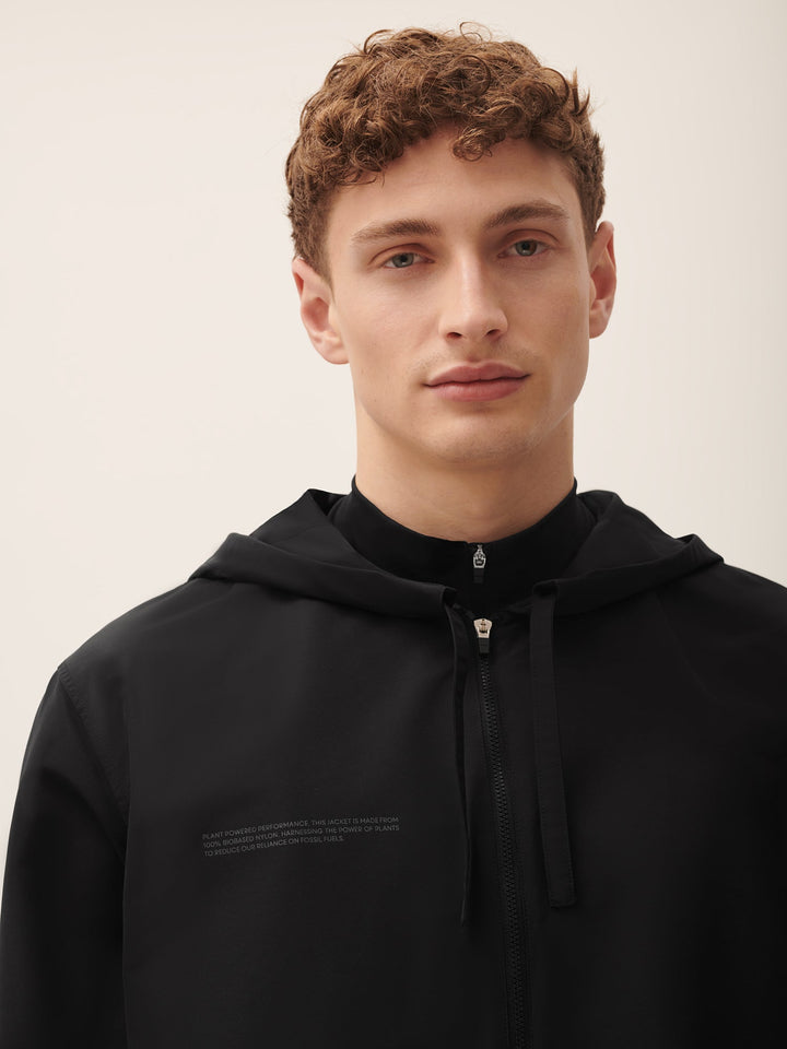 Men's (gaia)PLNT Nylon Jacket—Black