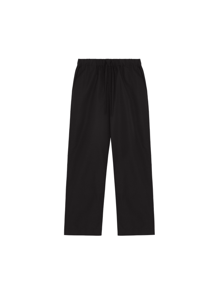 Men's (gaia)PLNT Nylon Straight Leg Track Pants—Black
